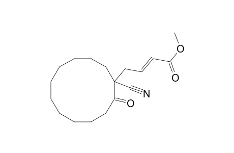 2-Butenoic acid, 4-(1-cyano-2-oxocyclododecyl)-, methyl ester