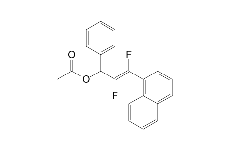 (E)-2,3-Difluoro-3-(1-naphthyl)-1-phenyl-2-propenyl acetate