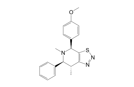 5,7-DIMETHYL-4-(4-METHOXYPHENYL)-6-PHENYL-4,5,6,7-TETRAHYDRO-3-THIA-1,2,5-TRIAZAINDENE