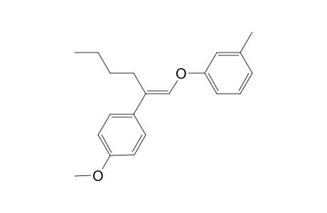 (E)-1-((2-(4-methoxyphenyl)hex-1-en-1-yl)oxy)-3-methylbenzene