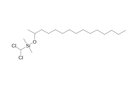 2-Dimethyl(dichloromethyl)silyloxypentadecane