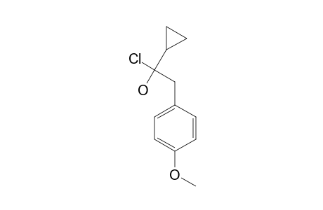 1-Chloro-1-cyclopropyl-2-(4-methoxyphenyl)ethanol