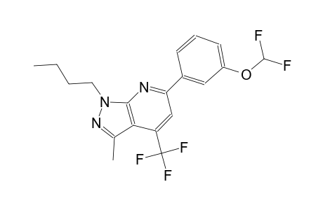 1-butyl-6-[3-(difluoromethoxy)phenyl]-3-methyl-4-(trifluoromethyl)-1H-pyrazolo[3,4-b]pyridine