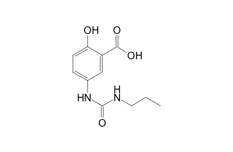 2-hydroxy-5-(propylcarbamoylamino)benzoic acid