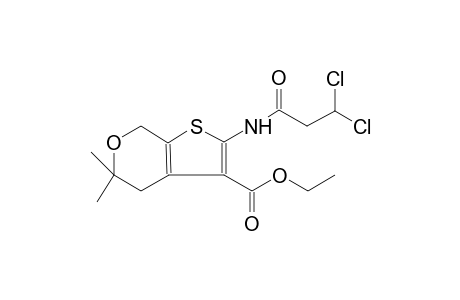 ethyl 2-[(3,3-dichloropropanoyl)amino]-5,5-dimethyl-4,7-dihydro-5H-thieno[2,3-c]pyran-3-carboxylate