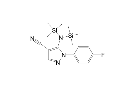 5-Amino-1-(4-fluorophenyl)-1H-pyrazole-4-carbonitrile, 2tms derivative