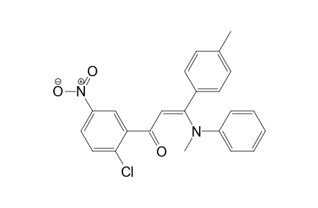 (Z)-1-(2-Chloro-5-nitrophenyl)-3-(methyl(phenyl)amino)-3-ptolylprop-2-en-1-one