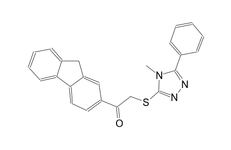 ethanone, 1-(9H-fluoren-2-yl)-2-[(4-methyl-5-phenyl-4H-1,2,4-triazol-3-yl)thio]-