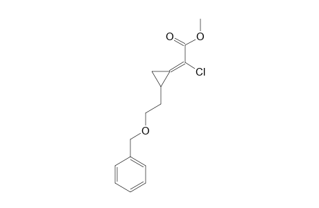 METHYL-2-[(2'-BENZYLOXYETHYL)-CYCLOPROPYLIDENE]-2-CHLOROACETATE;ISOMER-1