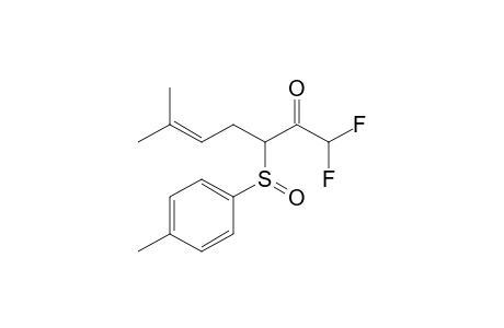 6-Methyl-1,1-difluoro-3-[(4'-methylphenyl)sulfinyl]hept-5-en-2-one