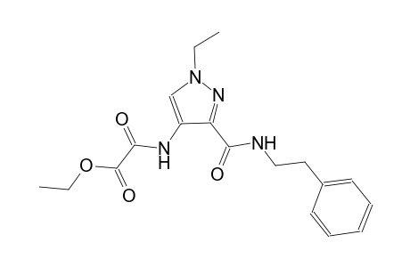 ethyl [(1-ethyl-3-{[(2-phenylethyl)amino]carbonyl}-1H-pyrazol-4-yl)amino](oxo)acetate