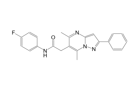 pyrazolo[1,5-a]pyrimidine-6-acetamide, N-(4-fluorophenyl)-5,7-dimethyl-2-phenyl-
