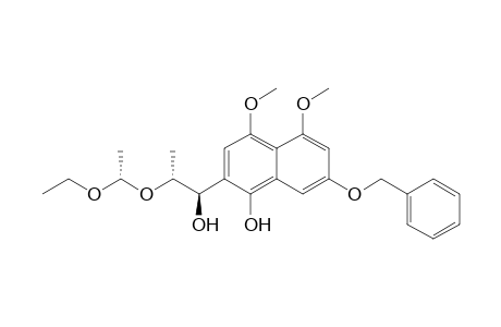 (1R,2R,1''S)-1-(7'-Benzyloxy-1'-hydrxy-4',5'-dimethoxy-2'-naphthalenyl)-2-(1''-ethoxyethoxy)propan-1-ol