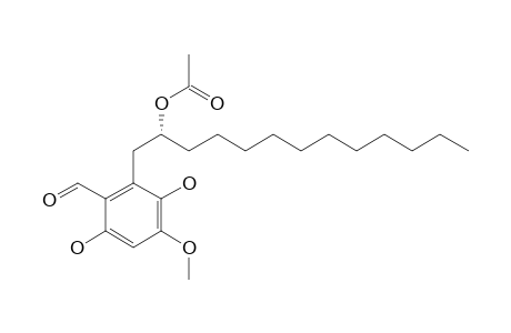 (2'R)-6-(2'-ACETOXYTRIDECYL)-5-FORMYL-2-METHOXY-1,4-DIHYDROXYBENZENE