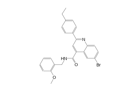 6-bromo-2-(4-ethylphenyl)-N-(2-methoxybenzyl)-4-quinolinecarboxamide