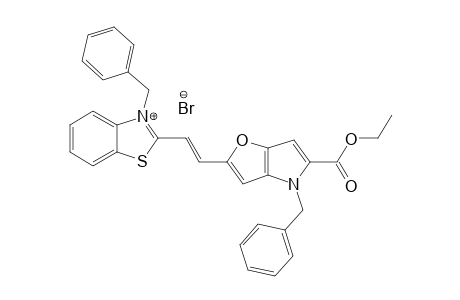 3-BENZYL-2-[(E)-2-[5-(ETHOXYCARBONYL)-4-BENZYL-FURO-[3,2-B]-PYRROL-2-YL]-VINYL]-1,3-BENZOTHIAZOLIUM-BROMIDE