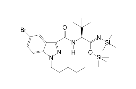 trimethylsilyl (1Z,2S)-2-(((5-bromo-1-pentyl-1H-indazol-3-yl)carbonyl)amino)-3,3-dimethyl-N-(trimethylsilyl)-\rbutanimidate