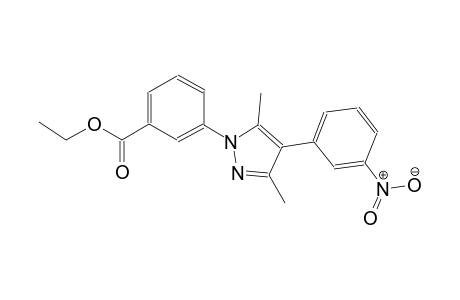 benzoic acid, 3-[3,5-dimethyl-4-(3-nitrophenyl)-1H-pyrazol-1-yl]-,ethyl ester