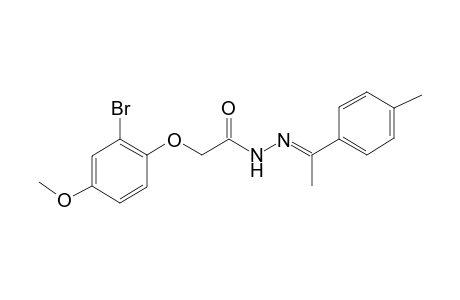 (2-Bromo-4-methoxy-phenoxy)-acetic acid (1-p-tolyl-ethylidene)-hydrazide