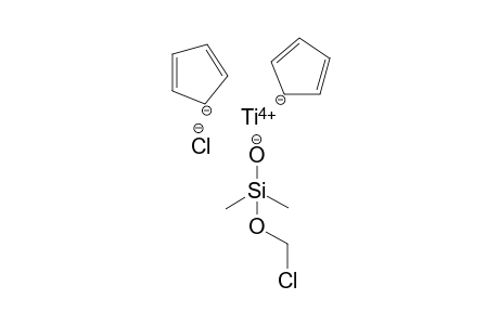 Chloro-bis(cyclopentadienyl)-[(chloromethyl)-dimethylsilyloxy]-titanium