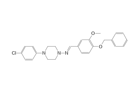 N-{(E)-[4-(benzyloxy)-3-methoxyphenyl]methylidene}-4-(4-chlorophenyl)-1-piperazinamine