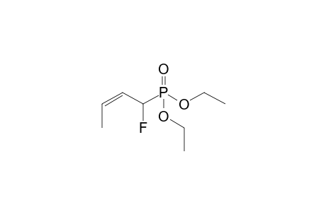 (Z)-1-diethoxyphosphoryl-1-fluoranyl-but-2-ene