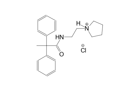 1-{2-[(2,2-diphenylpropanoyl)amino]ethyl}pyrrolidinium chloride
