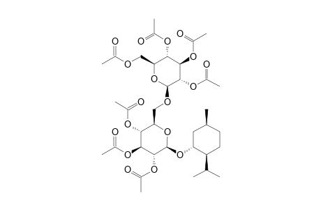 (1S,3S,4R)-PARA-MENTHANE-3-YL-O-BETA-D-GLUCOPYRANOSYL-(1->6)-BETA-D-GLUCOPYRANOSIDE-HEPTAACETATE