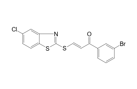 (2E)-1-(3-Bromophenyl)-3-[(5-chloro-1,3-benzothiazol-2-yl)sulfanyl]-2-propen-1-one