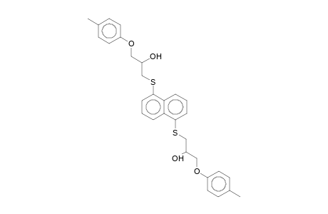 1-(4-Methylphenoxy)-3-[5-[3-(4-methylphenoxy)-2-oxidanyl-propyl]sulfanylnaphthalen-1-yl]sulfanyl-propan-2-ol