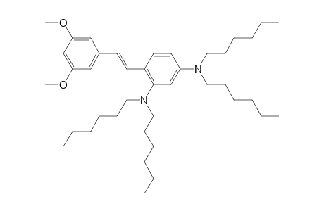 [5-(dihexylamino)-2-[(E)-2-(3,5-dimethoxyphenyl)vinyl]phenyl]-dihexyl-amine