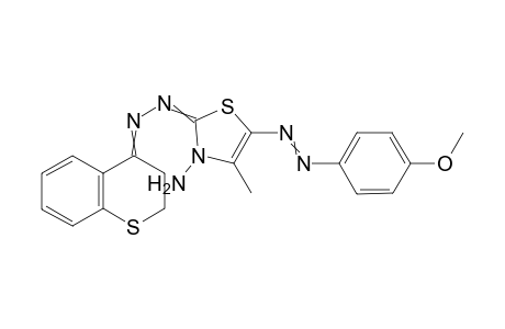 3-Amino-4-methyl-2-(thiochroman-4-ylideneazo)-5-(4-methoxyphenylazo)-thiazole