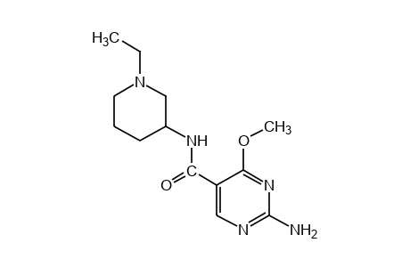 2-amino-N-(1-ethyl-3-piperidyl)-4-methoxy-5-pyrimidinecarboxamide