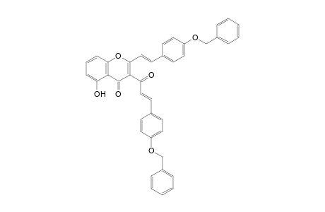 4'-Benzyloxy-3-(4-benzyloxycinnamoyl)-5-hydroxy-2-styrylchromone