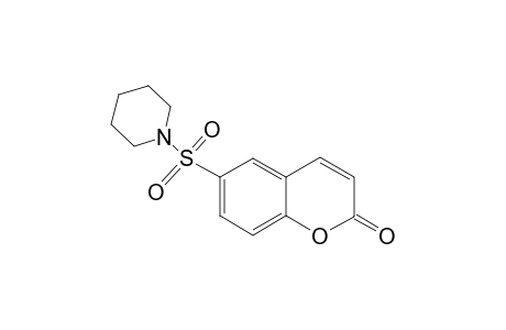 2H-1-Benzopyran-2-one, 6-(1-piperidinylsulfonyl)-