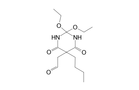 5-(1-Byutyl)-5-(2-formylmethyl)barbituric acid 2,2-diethylacetal derivitives