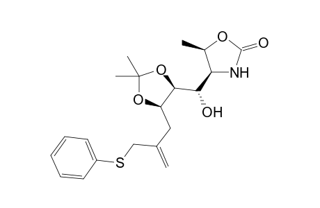 (1'S,2'S,3'R,4S,5R)-4-[1'-Hydroxy-5'-[(phenylthio)methyl]-2',3'-(2"-propylidenedioxy)-5'-hexenyl]-5-methyl-2-oxazolidenone