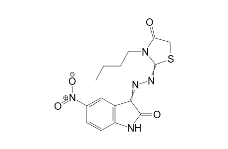3-[(3-n-Butyl-4-thiazolidinone-2-ylidene)hydrazono]-5-nitro-1H-2-indolinone