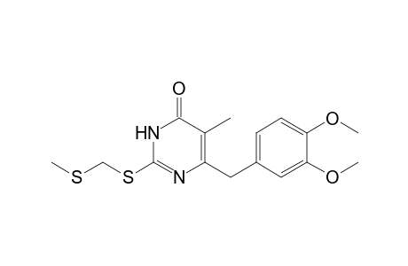5-Methyl-2-[(methylthio)methylthio]-6-veratryl-1H-pyrimidin-4-one