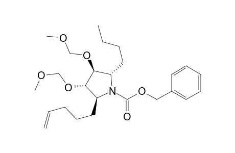 (2S,3S,4S,5S)-N-[(benzyloxy)carbonyl]-5-butyl-3,4-bis[(methoxymethyl)oxy]-2-(4-pentenyl)pyrrolidine