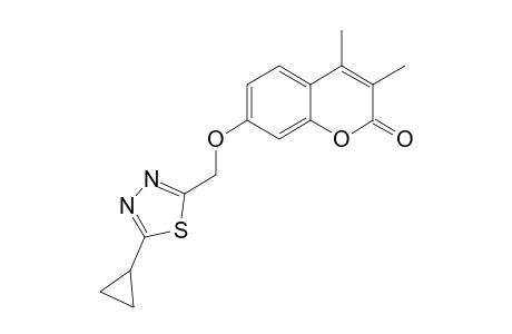 2H-1-Benzopyran-2-one, 7-[(5-cyclopropyl-1,3,4-thiadiazol-2-yl)methoxy]-3,4-dimethyl-