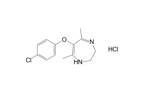 6-(p-chlorophenoxy)-2,3-dihydro-5,7-dimethyl-1H-1,4-diazepine, monohydrochloride