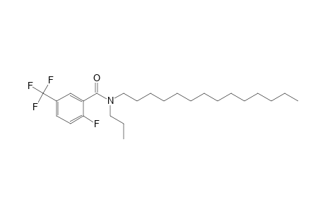 Benzamide, 2-fluoro-5-trifluoromethyl-N-propyl-N-tetradecyl-