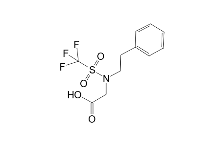 2-[N-(2-Phenylethyl)-N-(trifluoromethanesulfonyl)amino]ethanoic acid