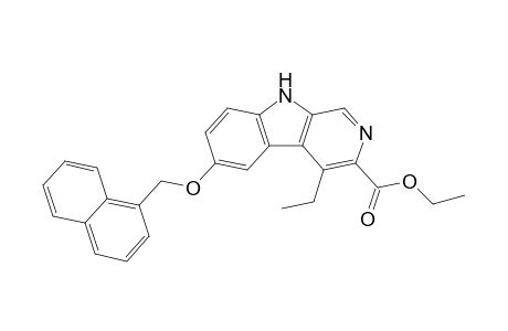 4-ethyl-6-(1-naphthalenylmethoxy)-9H-pyrido[3,4-b]indole-3-carboxylic acid ethyl ester