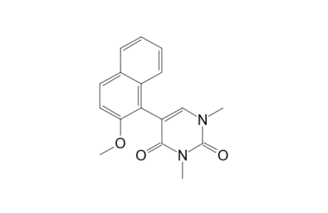 2,4(1H,3H)-Pyrimidinedione, 5-(2-methoxynaphthalenyl)-1,3-dimethyl-