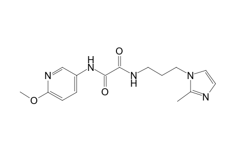 Ethanediamide, N(1)-(6-methoxy-3-pyridinyl)-N(2)-[3-(2-methyl-1H-imidazol-1-yl)propyl]-