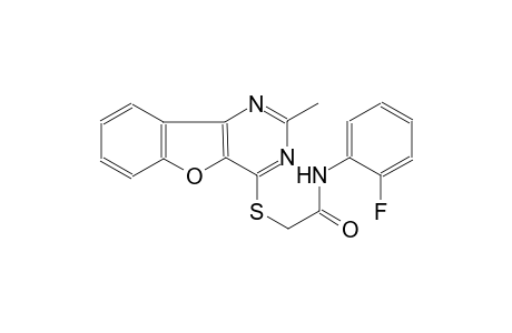 N-(2-fluorophenyl)-2-[(2-methyl[1]benzofuro[3,2-d]pyrimidin-4-yl)sulfanyl]acetamide