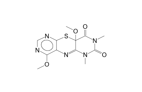 6,8-DIMETHYL-4,9A-DIMETHOXY-7.9-DIOXO-9AH-6,7,8,9-TETRAHYDRODIPYRIMIDO[4,5-B][4',5'-E][1,4]THIAZINE