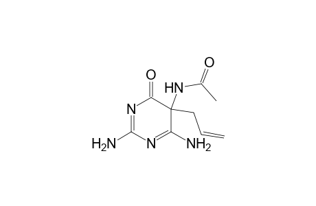 5-Acetamido-5-allyl-2,6-diamino-4,5-dihydropyrimidin-4-one